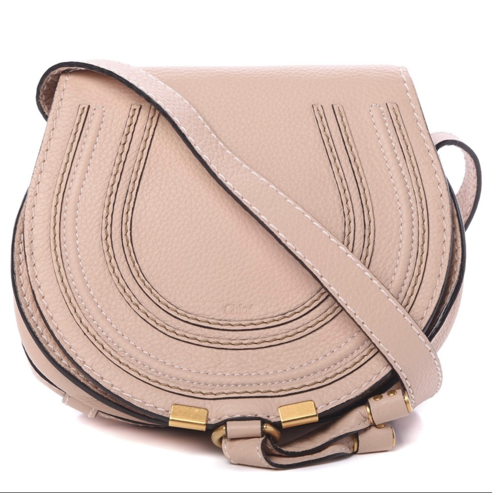 ***SOLD*** NWT Marcie Mini Saddle Crossbody Blush Nude - Picture 13 of 13